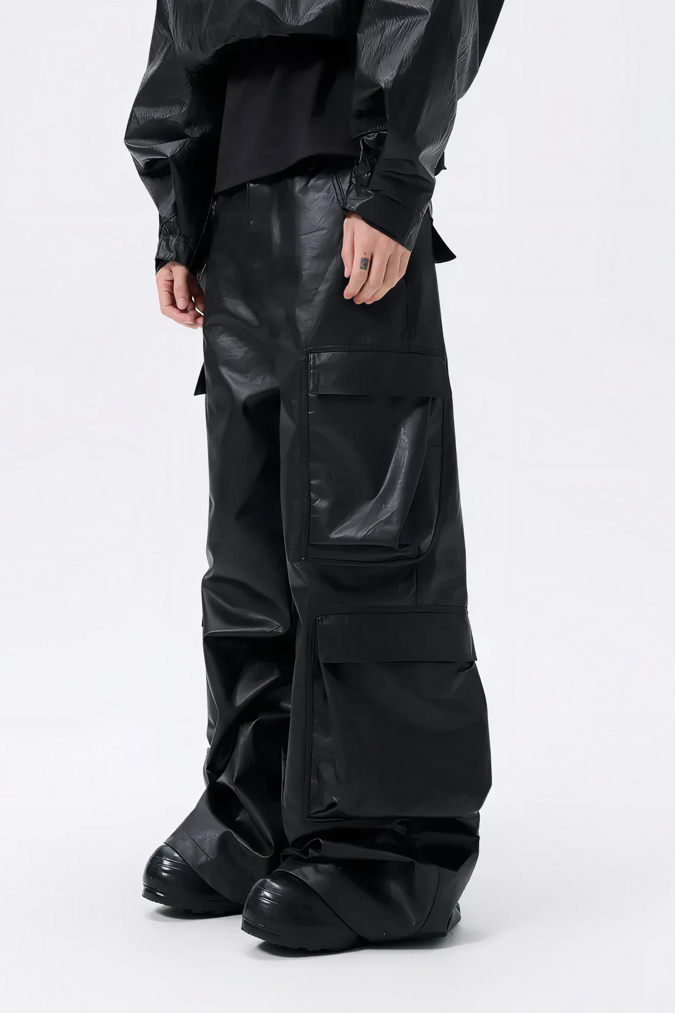 Coated Multi Cargo Pants