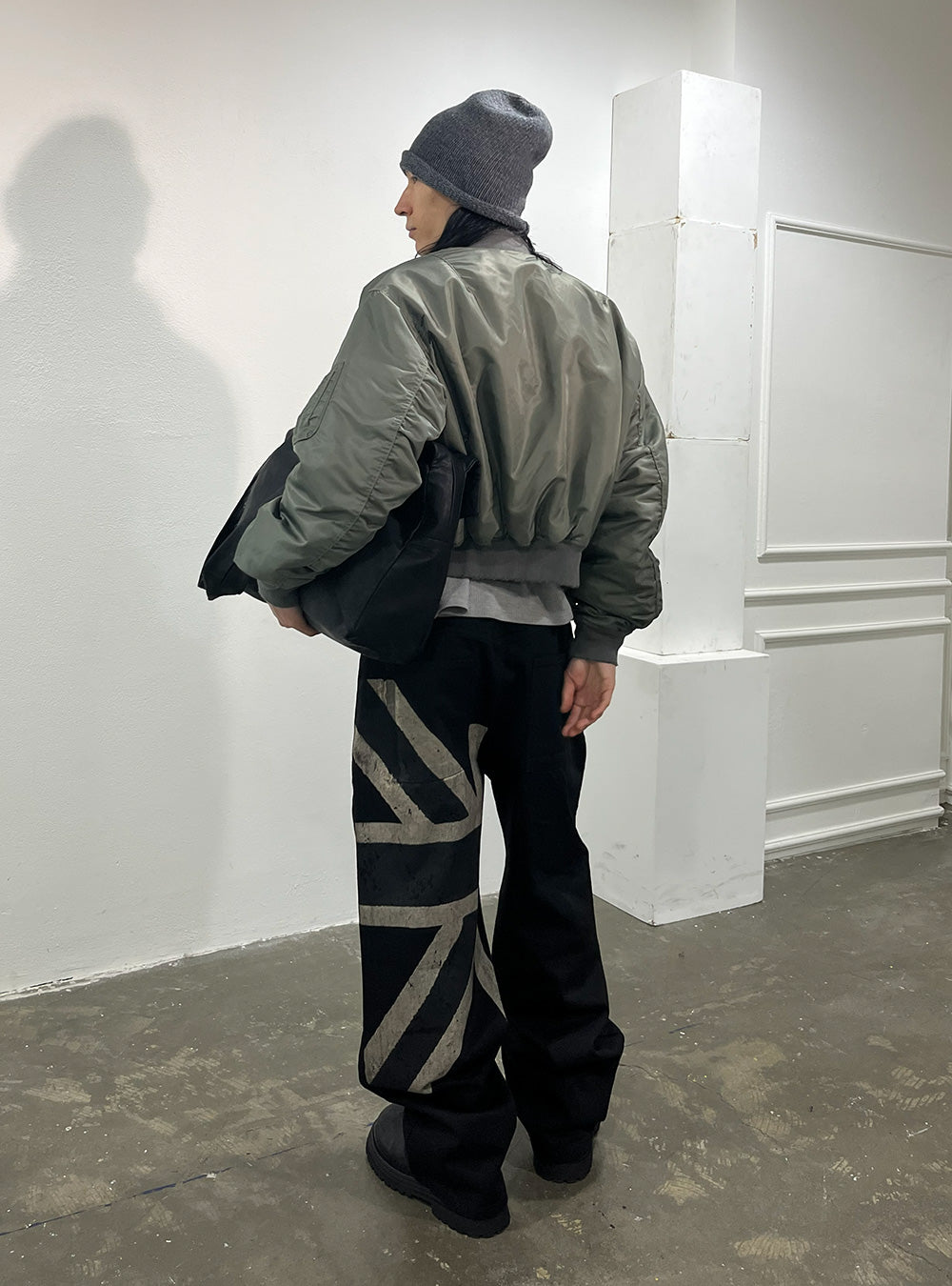 Union Graphic Washed Wide Denim