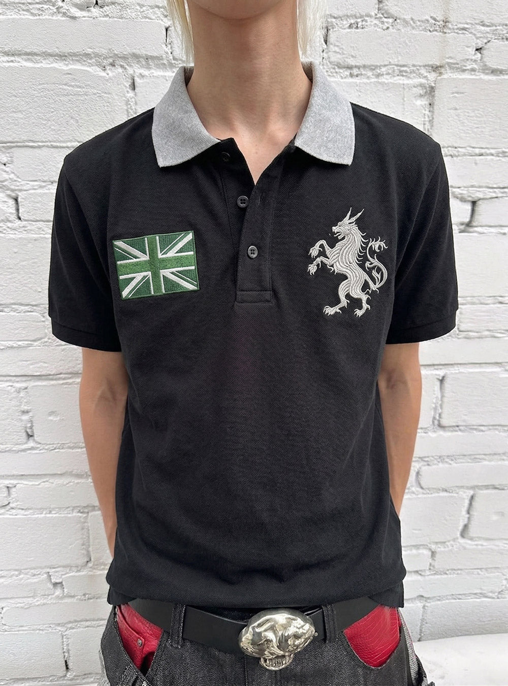 Heritage Crest Cropped Polo Design
