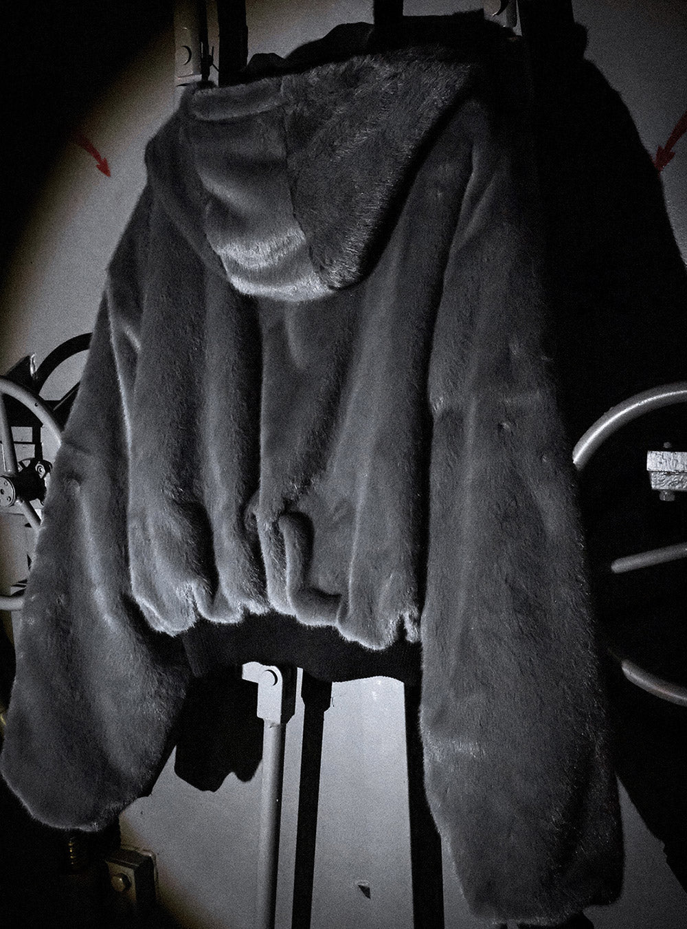 Dual Face Fur Collar Bomber