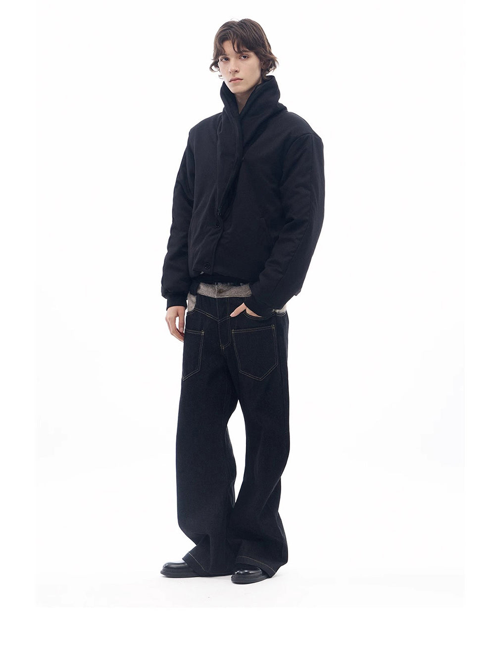 Luxury Fur Lapel Wool Jacket