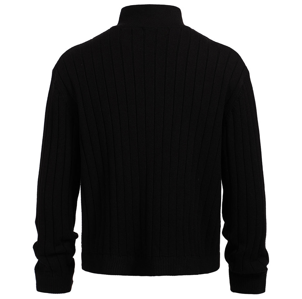 Dual Style Wool Blend Knit Pullover