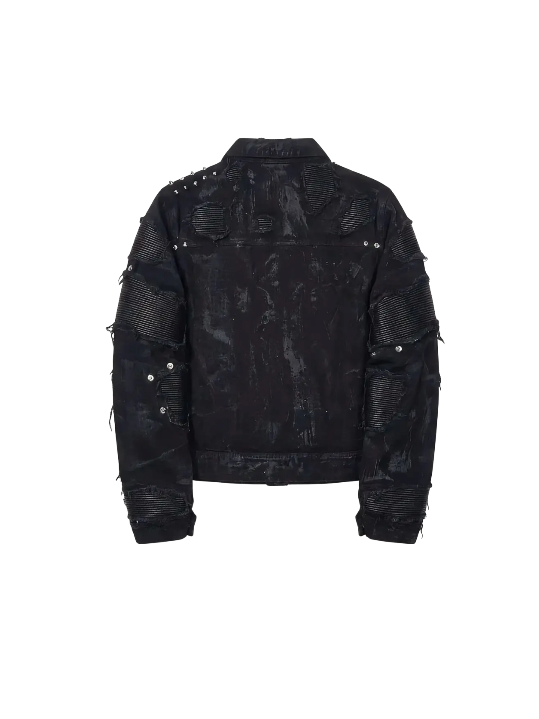 Metallic Studded Waxed Jacket