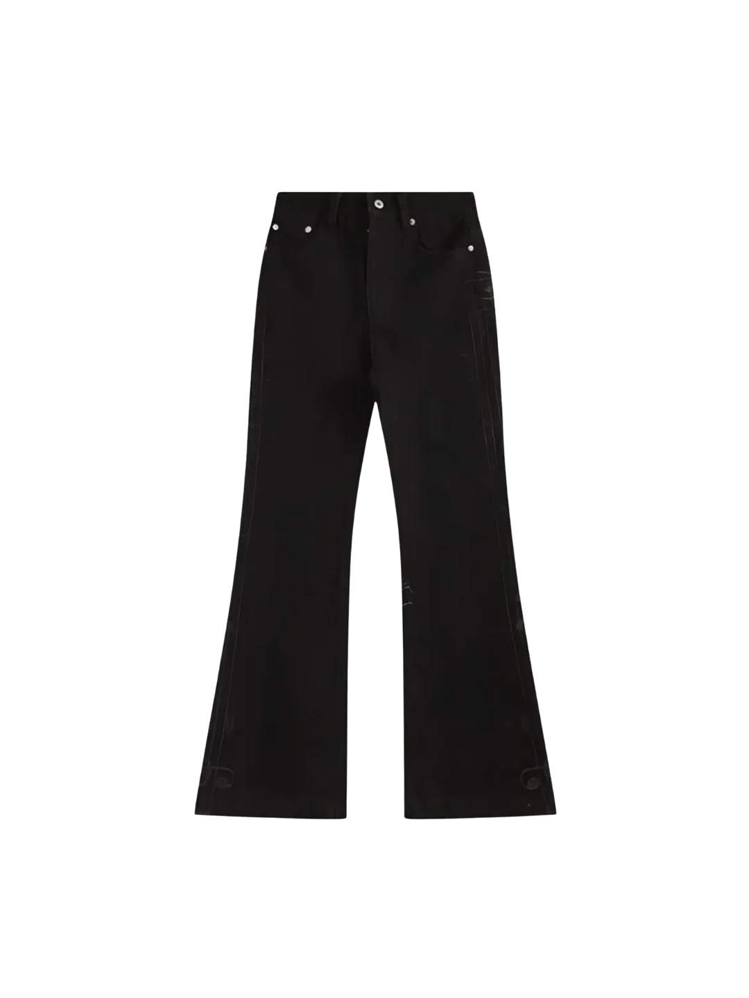 Slightly Flared Musical Notes Jeans