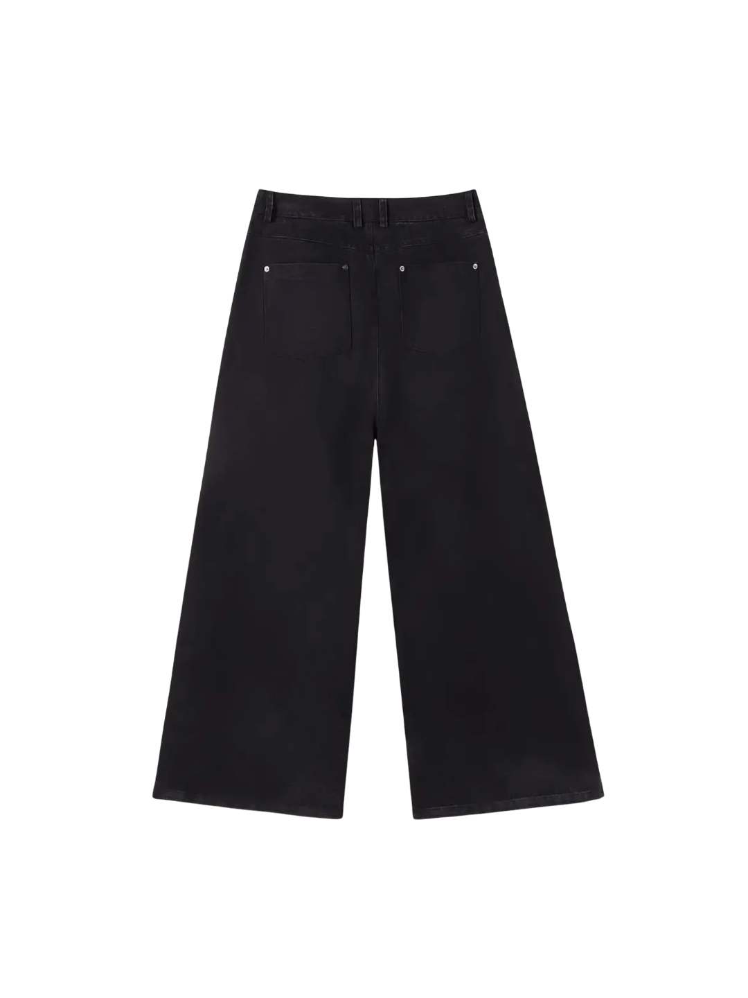 Washed Black Baggy Denim