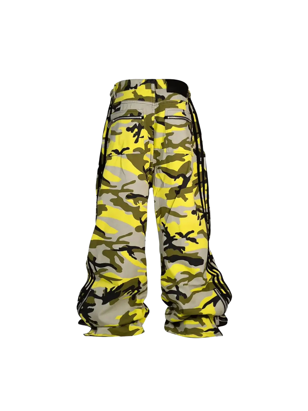 Yellow Camo Bootleg Pants