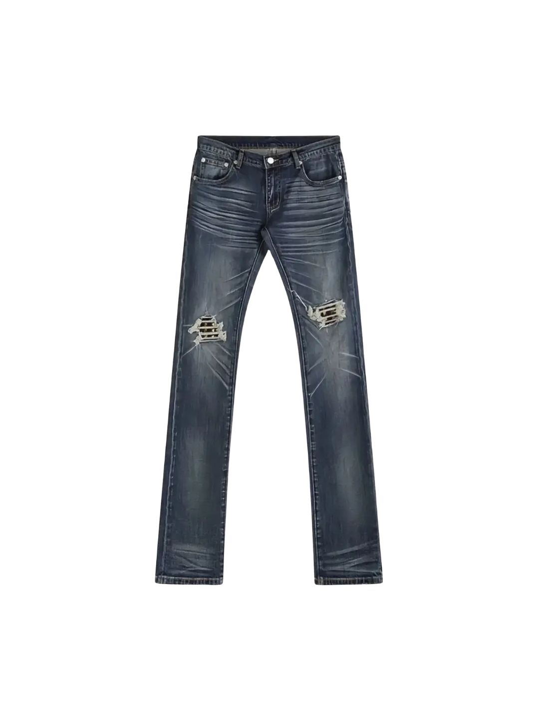Blue Ghost Washed Aged Denim