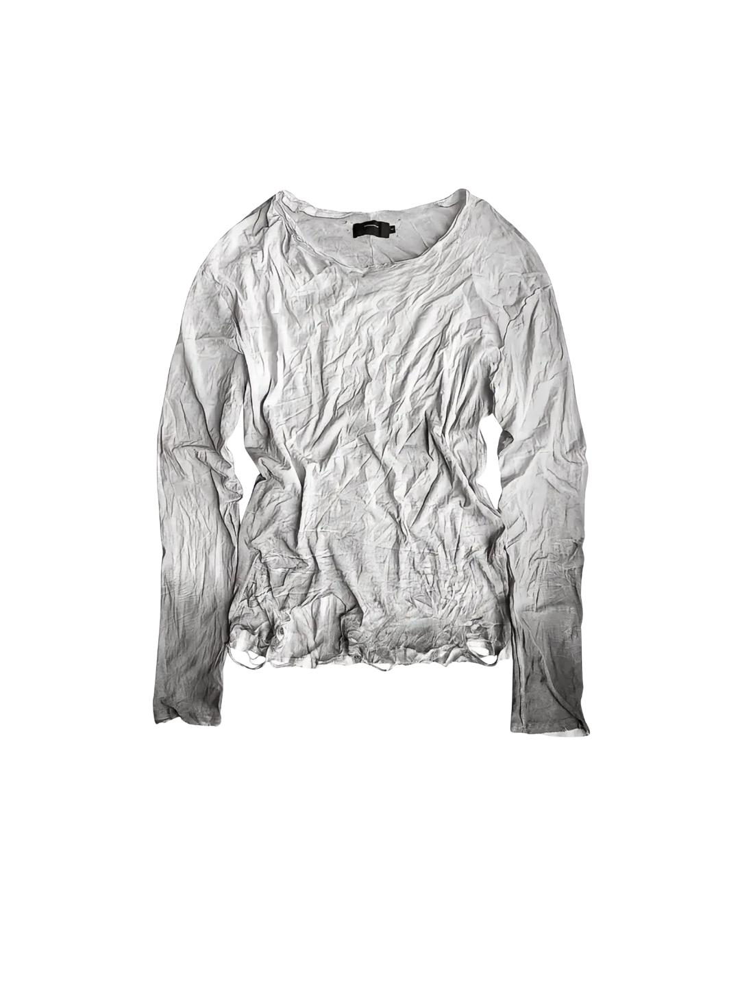 Wrinkled Spray Graphic LS T-shirt