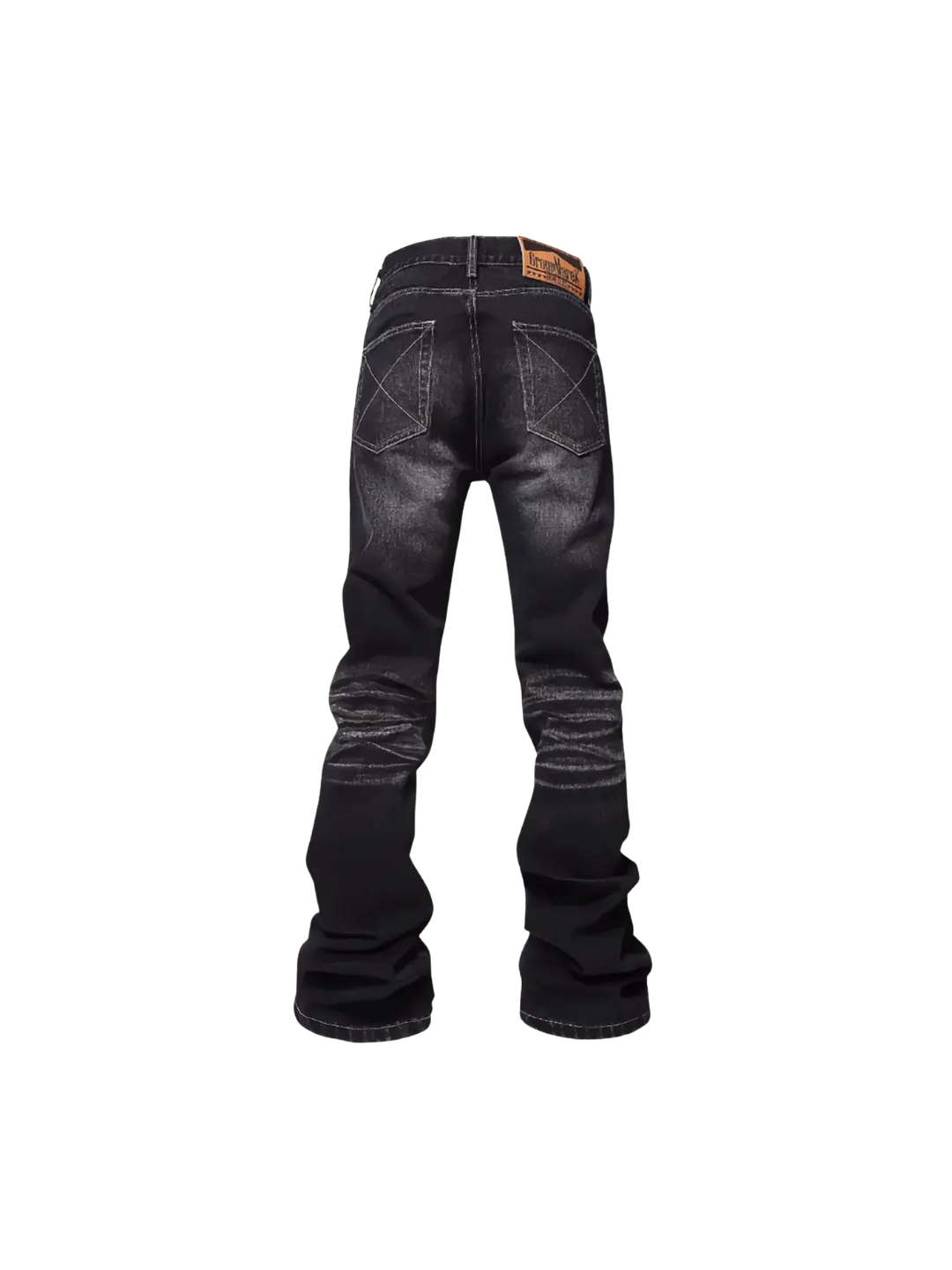 Ghost Scratch Washed Black Jeans