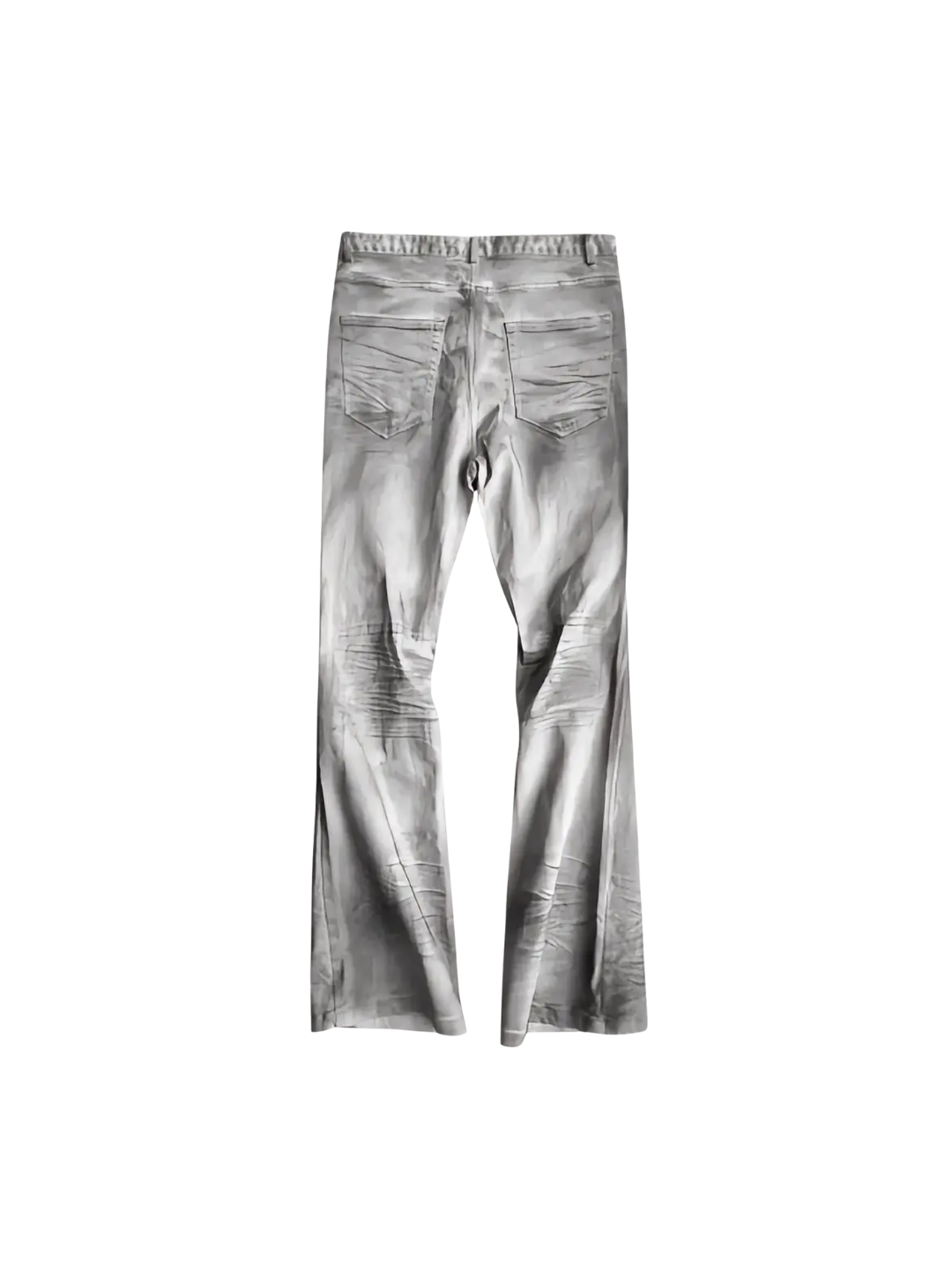 Distressed Waxed Paint Jeans