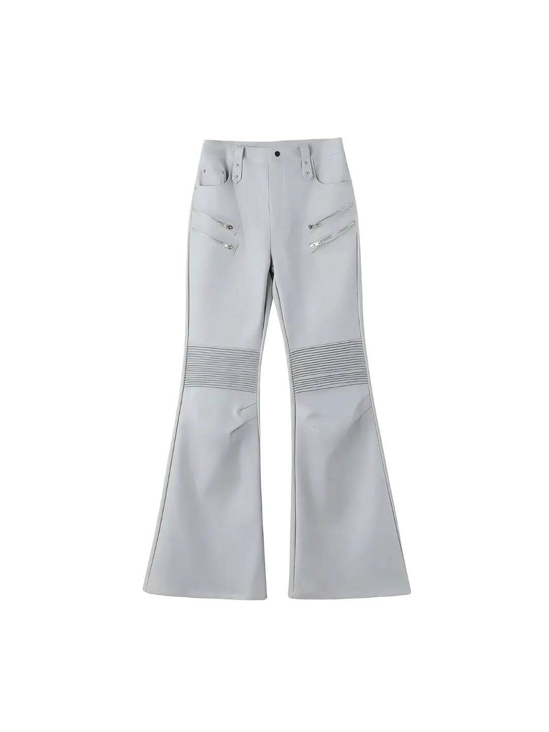 Light Armored Zip Flare Pants