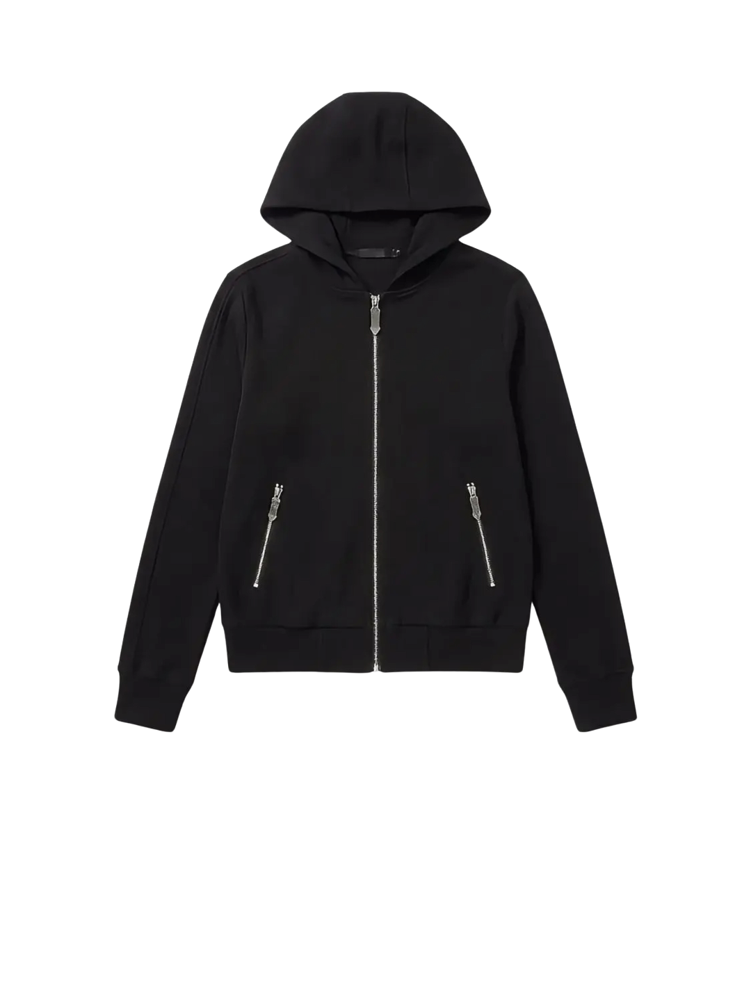 Gothic Skull Cross Graphic Zip Hoodie