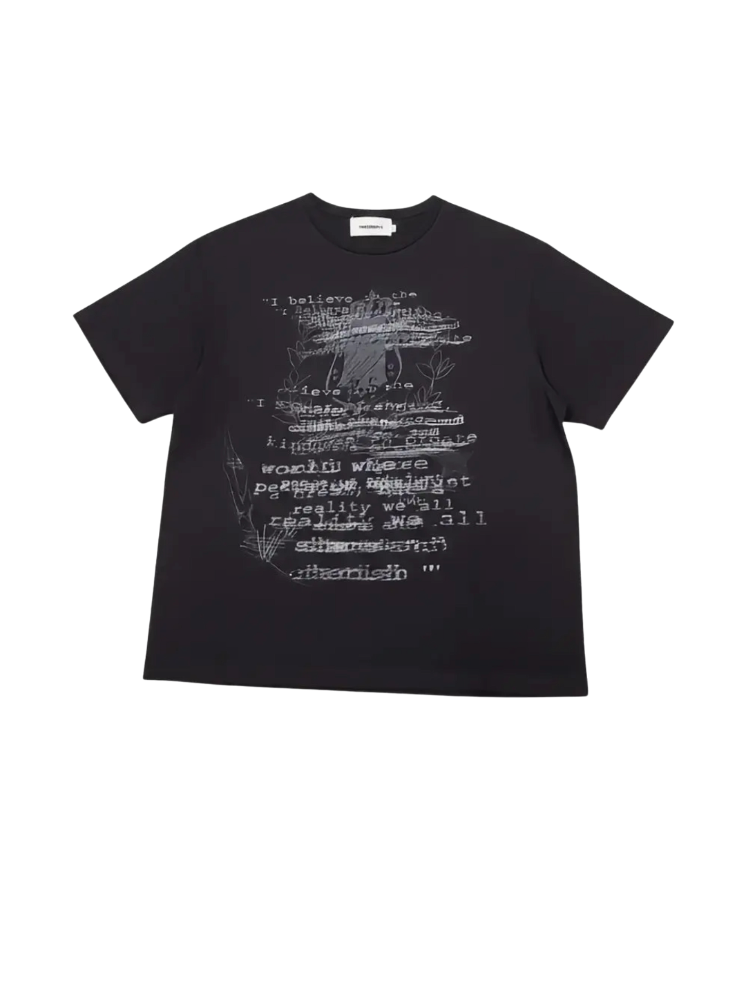 Dark Sheer Snowflake Slightly T-Shirt