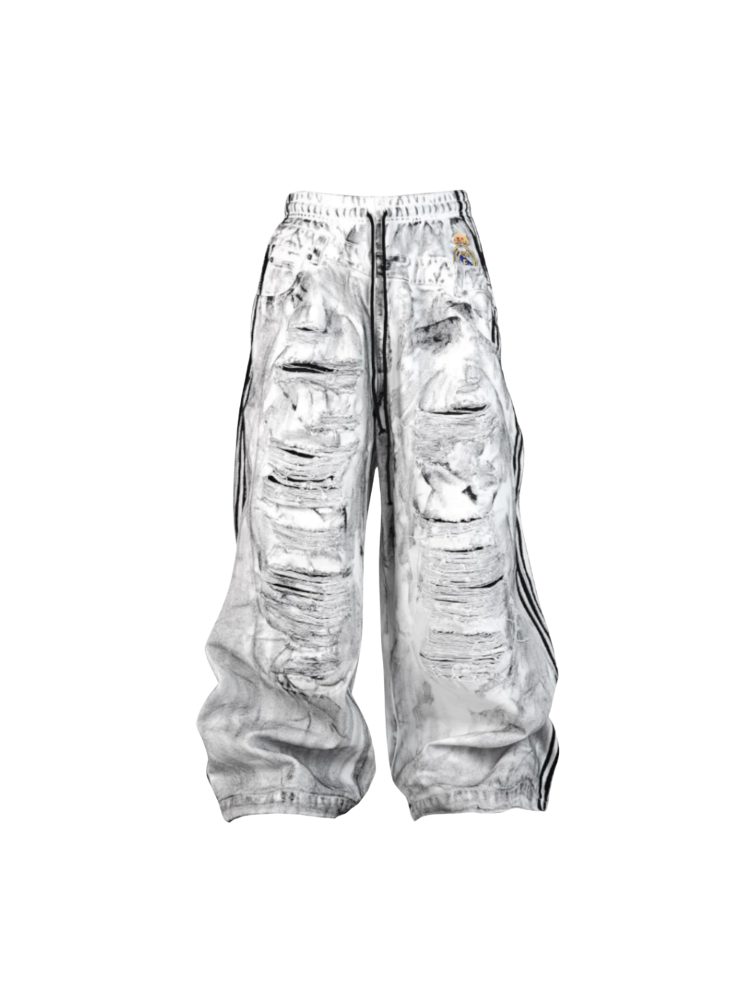 Football Punks White Canvas Pants