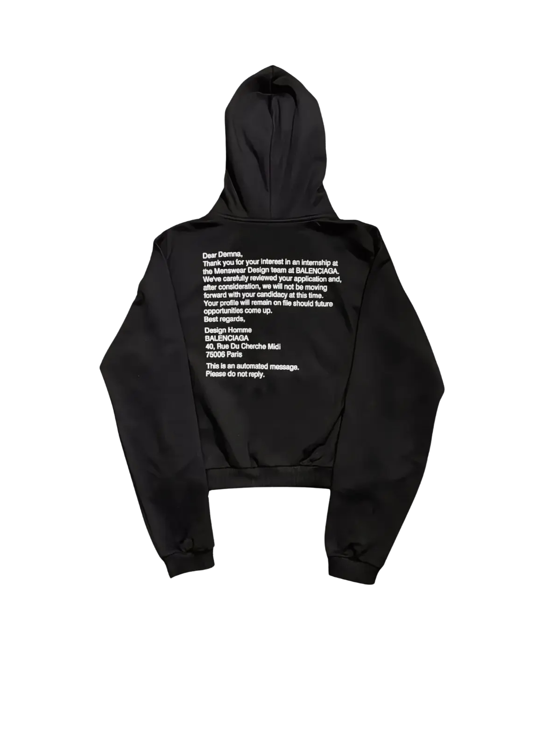 A Salute to Demna Bootleg Hoodie
