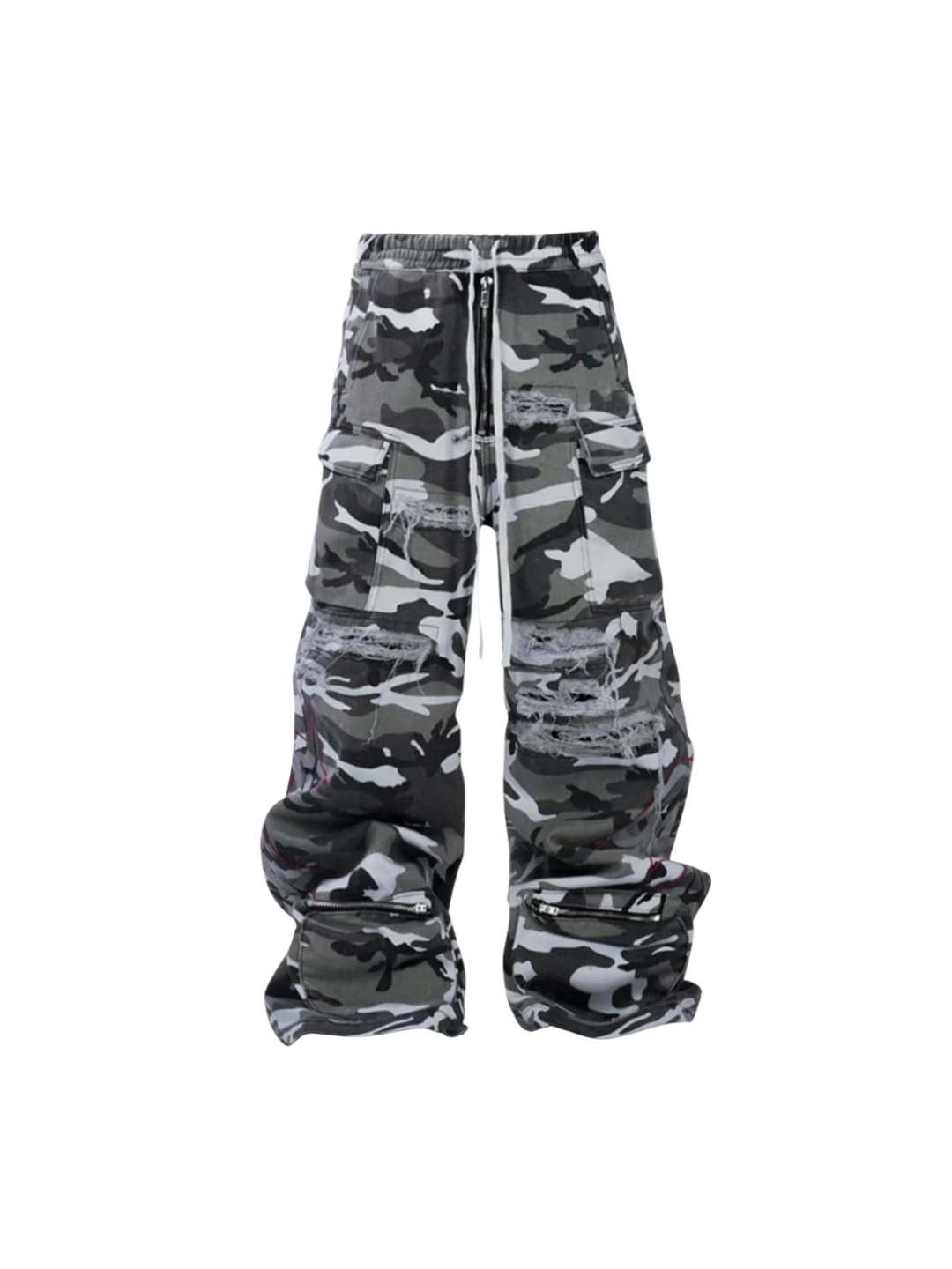 Bootleg Camo Cargo Pants