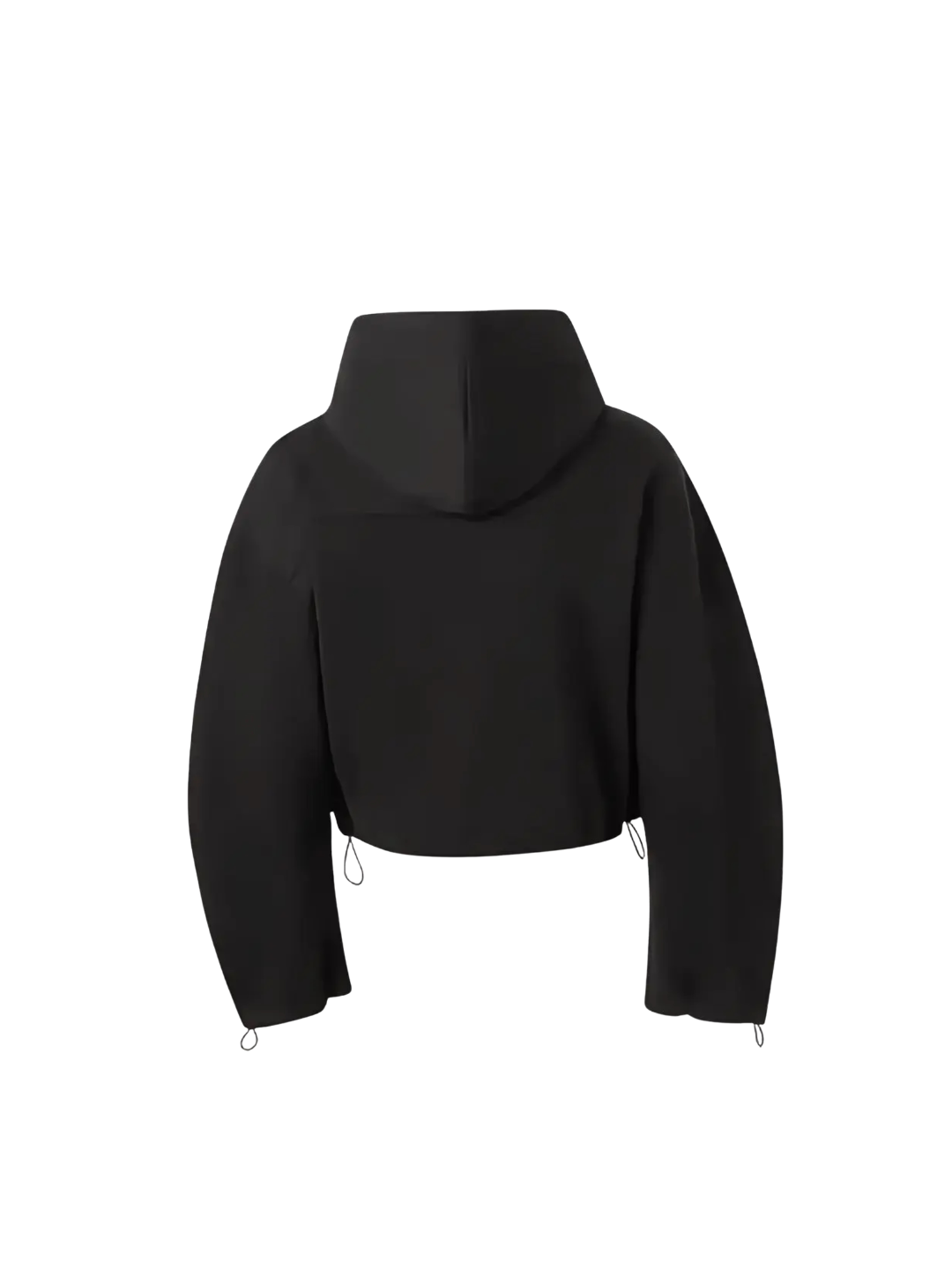 Curved Sleeve Asymmetric Zip Hoodie