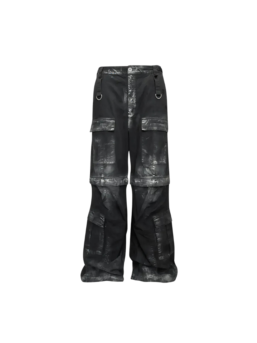 Distressed Removable Pocket Cargo Pants