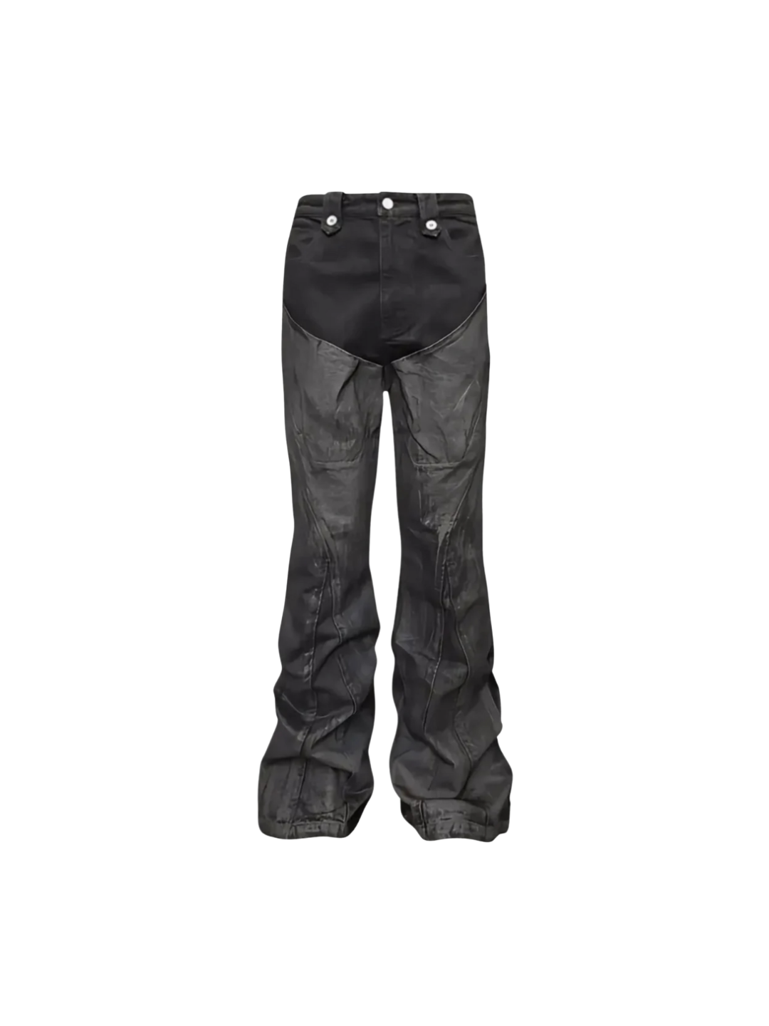 Punk Paint Splatter Flare Jeans