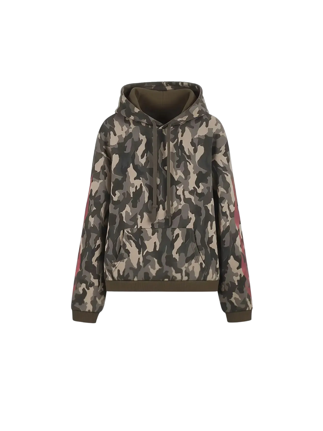 Flame Camouflage Waffle Hoodie