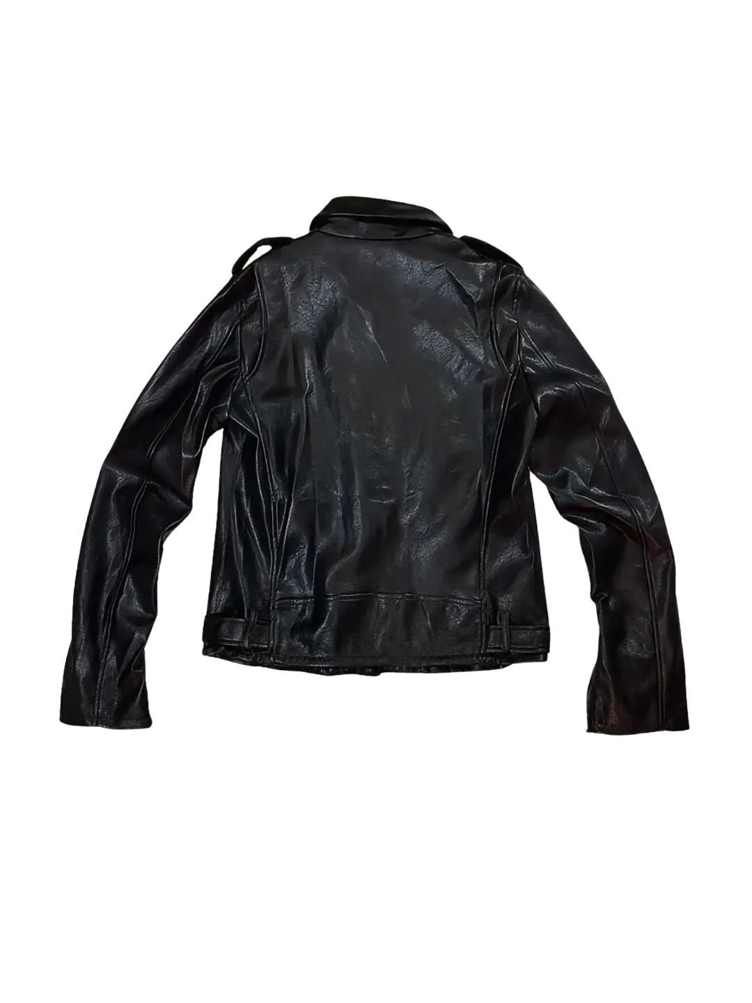 Void Double Zipper Adjustable Rock and Roll Leather Biker Jacket