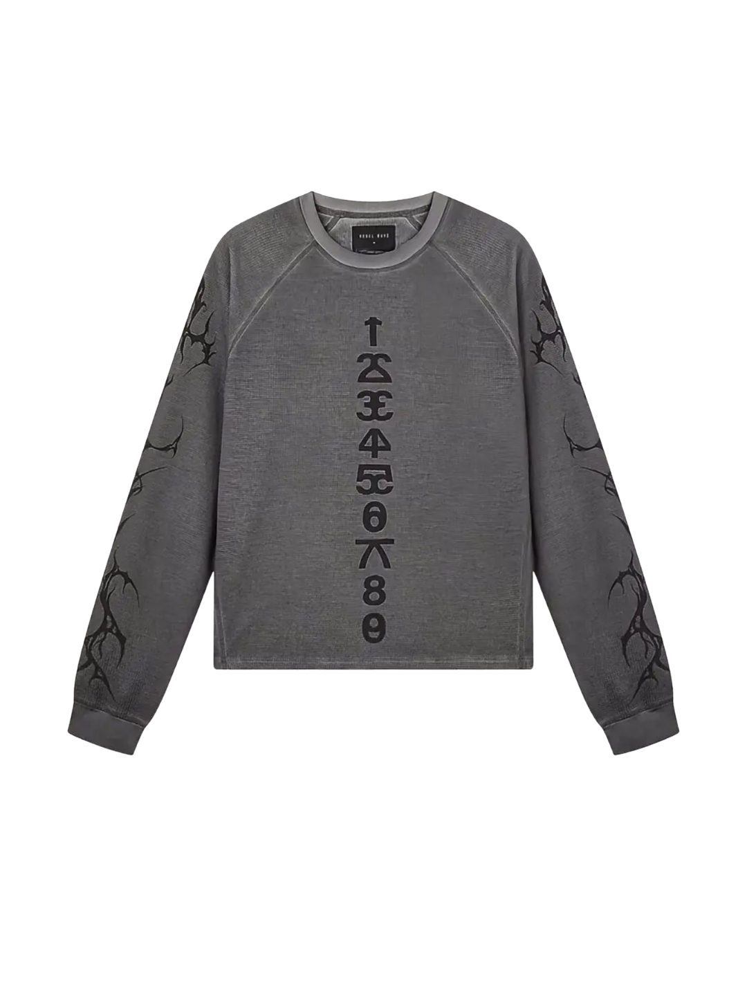 Sanskrit Number Waffle LS Tee