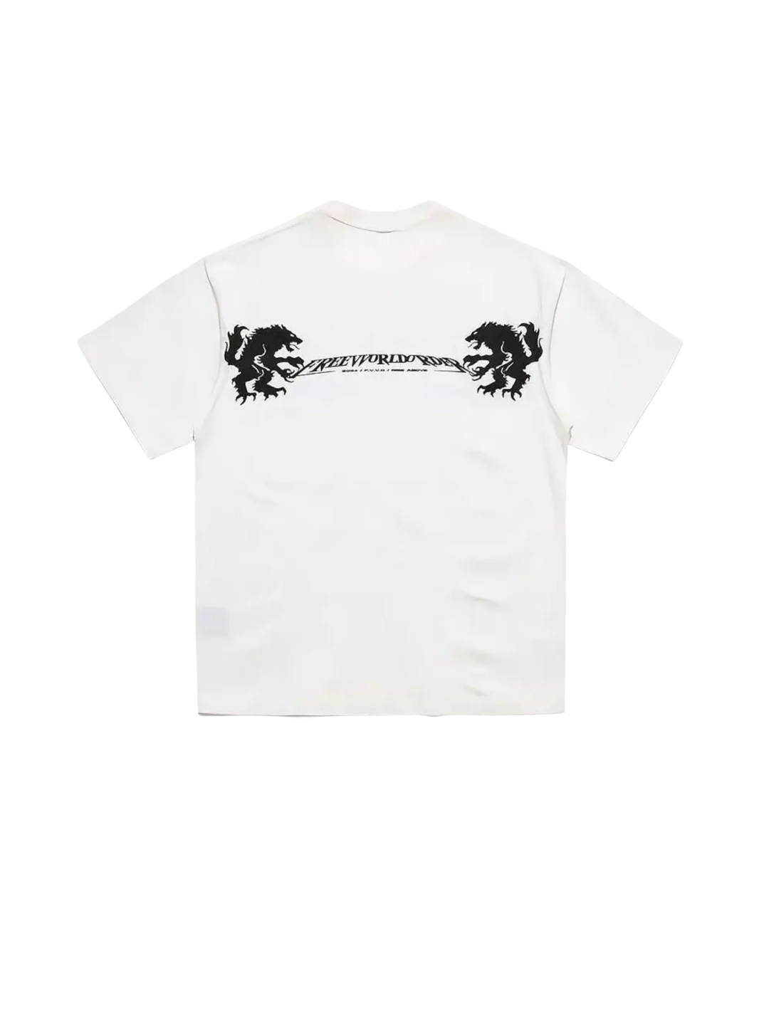 Rise Above Wolf Print T-Shirt