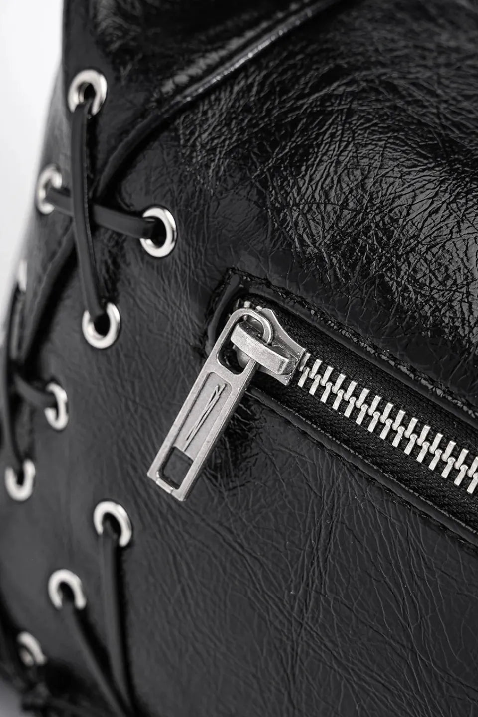 Cross Lace Up Shoulder Bag