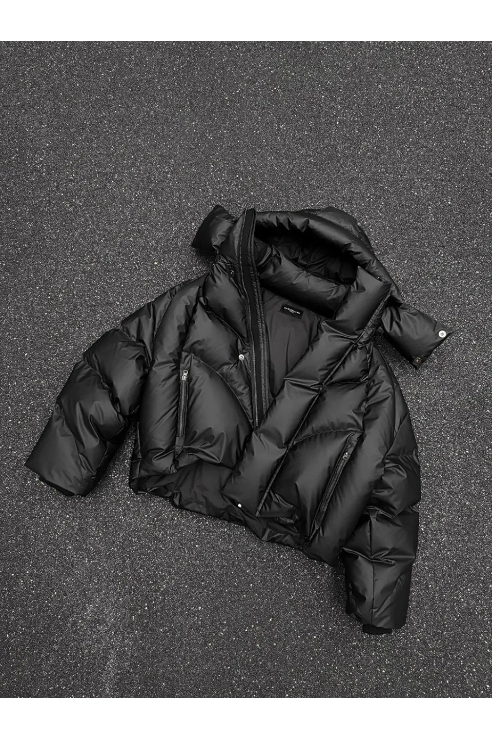 Detachable Deconstruction Splicing Zipper Down Jacket