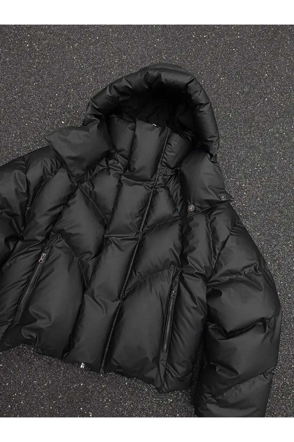 Detachable Deconstruction Splicing Zipper Down Jacket