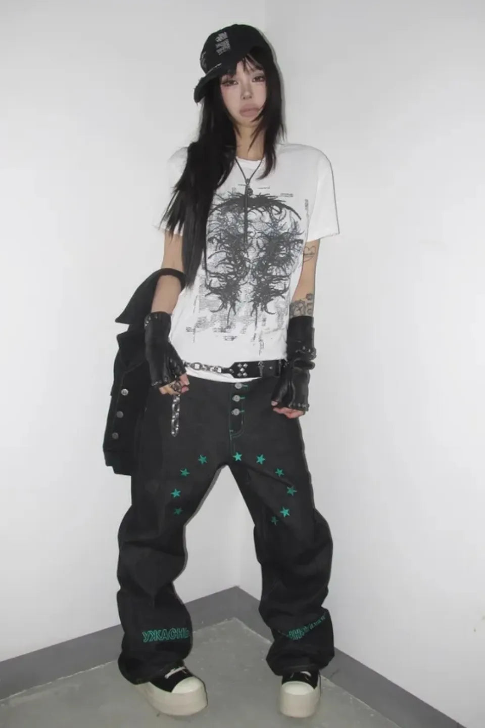 Erosion Graphic Distressed T-shirt