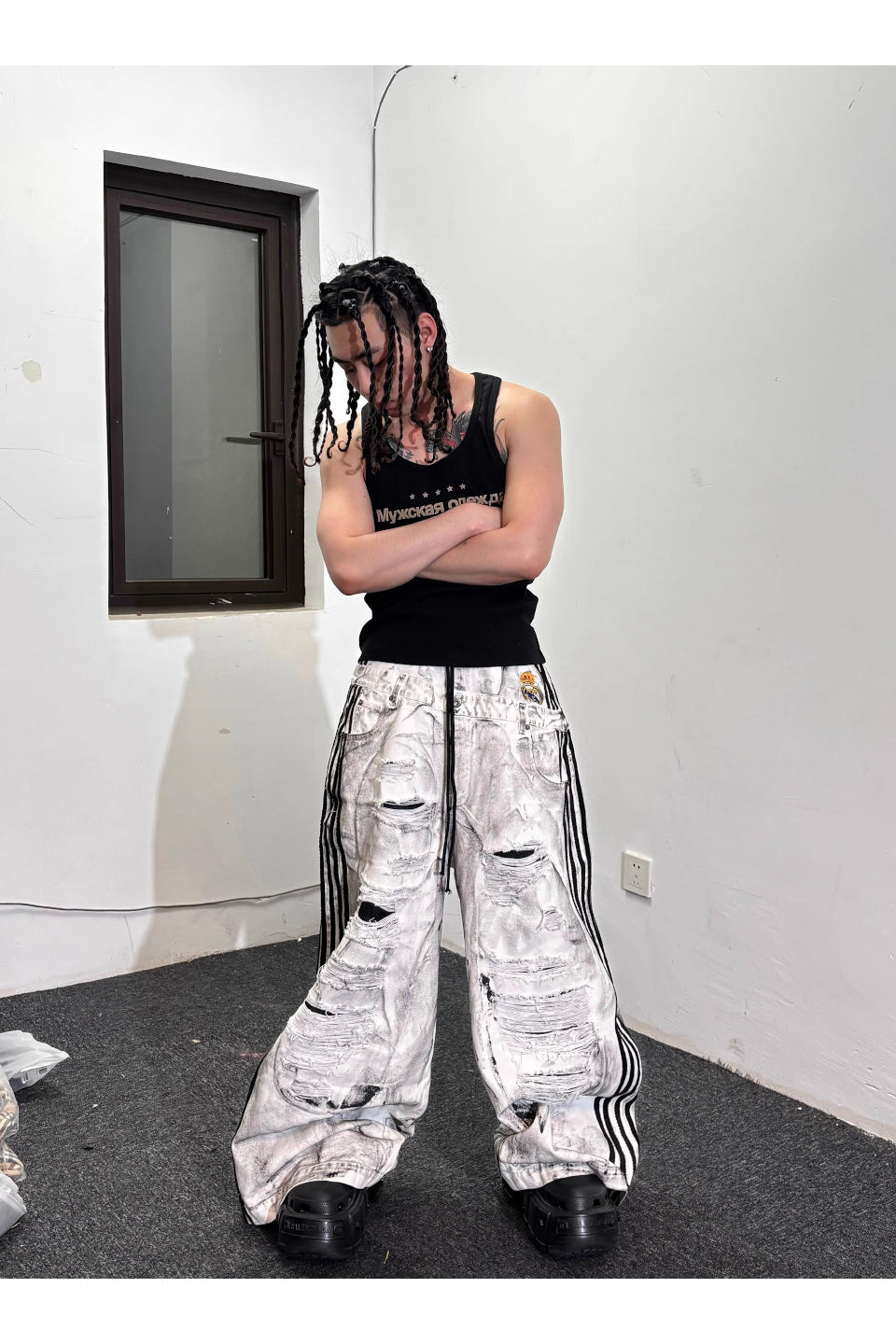 Wide Elasticized Skinny Waist Flared Sweatpants｜DACULT ロング