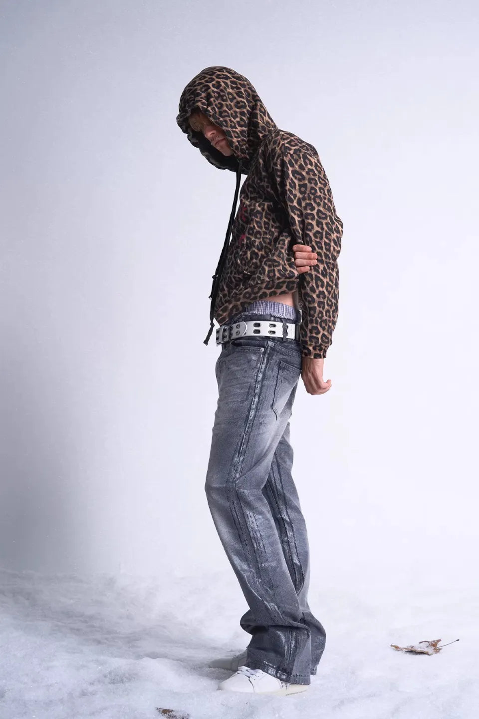 PAIN Leopard  Print Hoodie