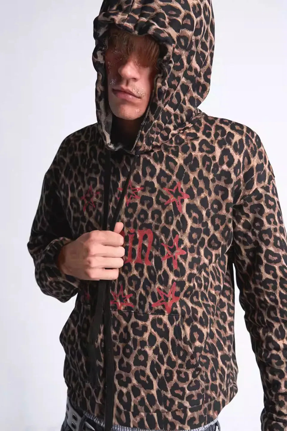 PAIN Leopard  Print Hoodie