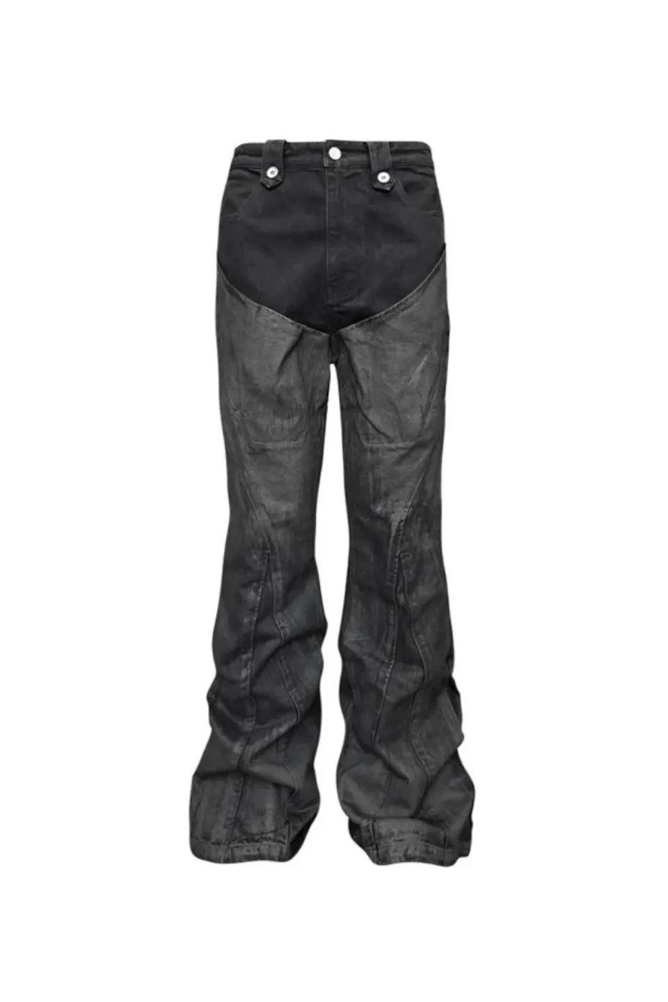 Punk Paint Splatter Flare Jeans