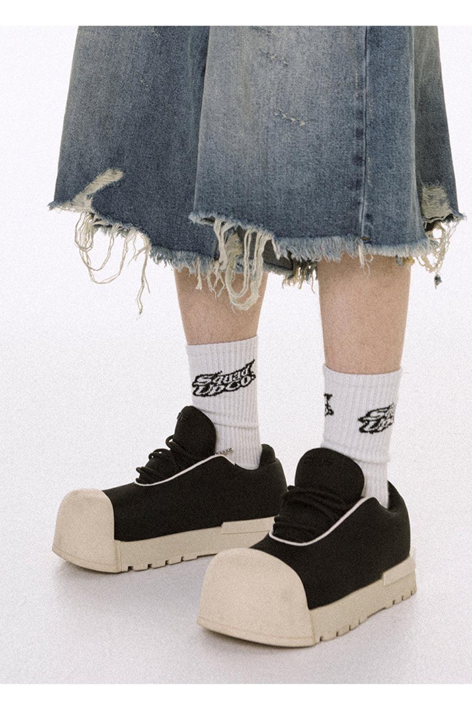 Thick Soled Low Boots