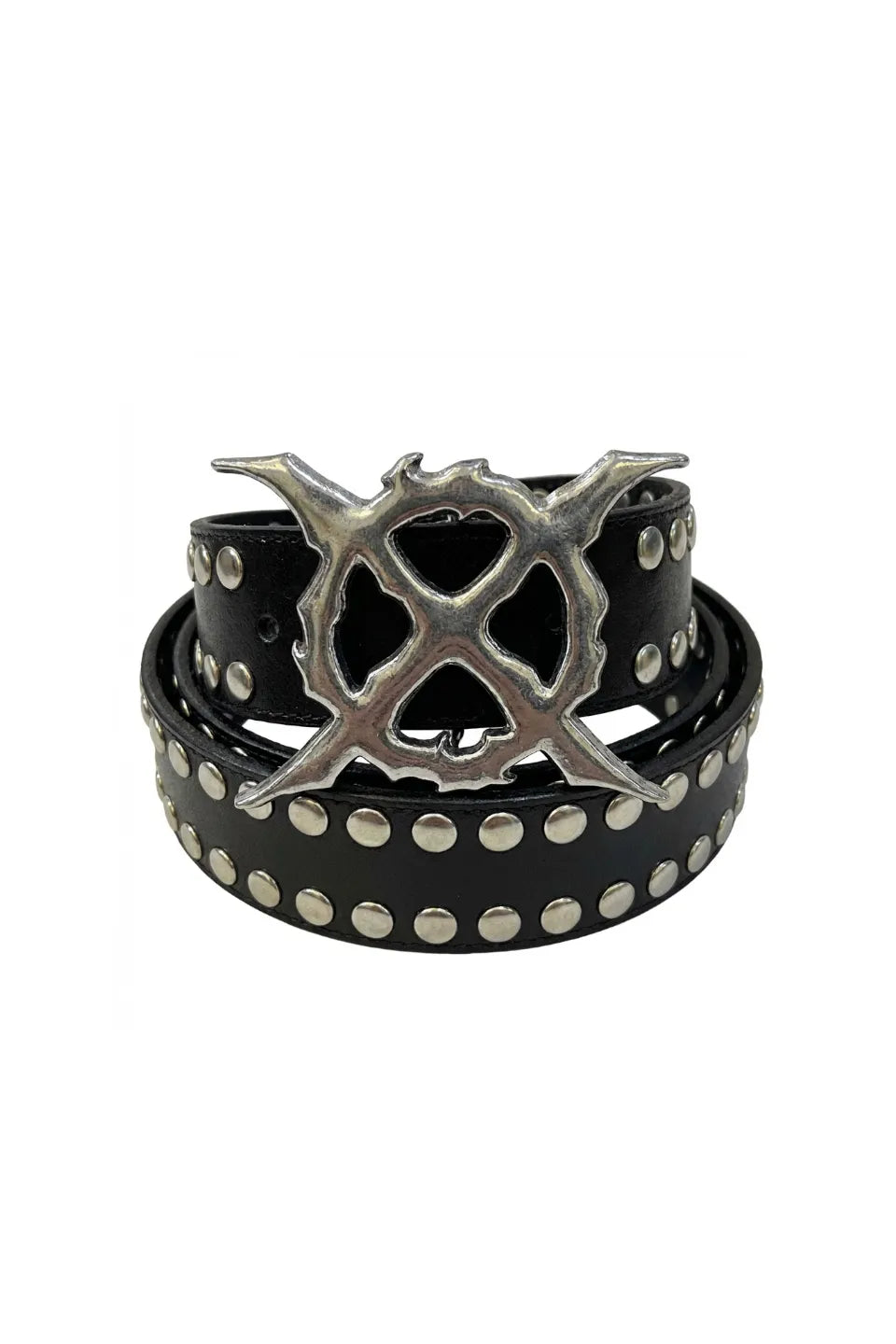 X Logo Studded Belt