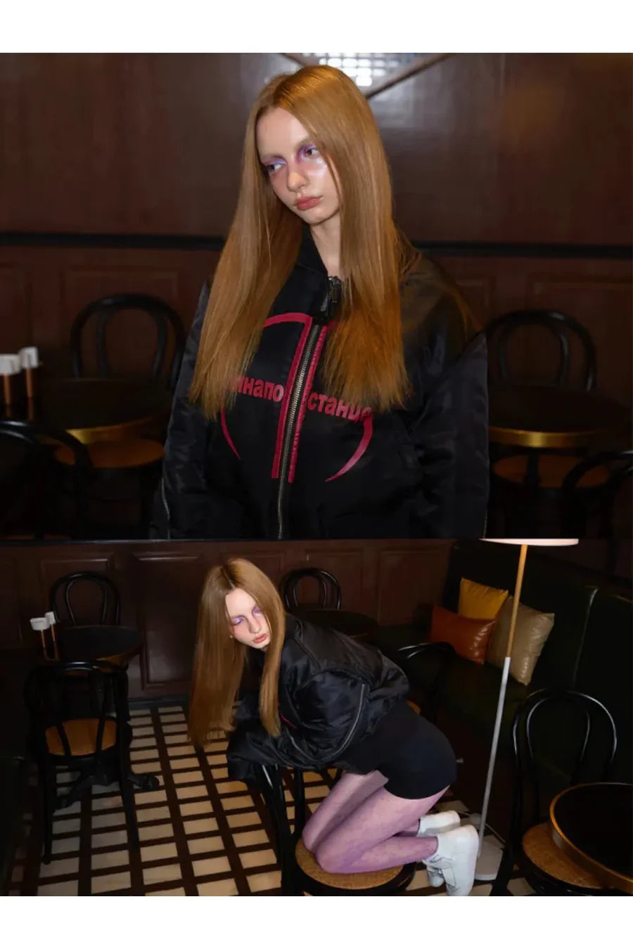 Ж Extended Sleeve Bomber Jacket