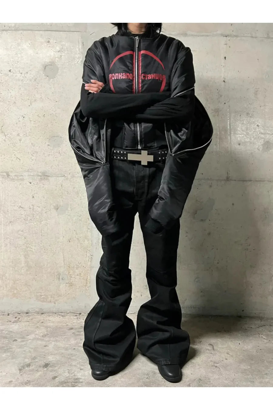 Ж Extended Sleeve Bomber Jacket