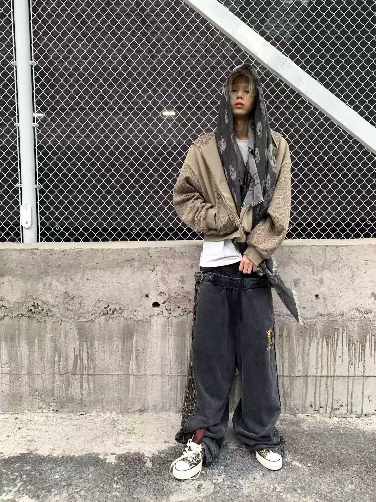 Triple Waist Camo Sweat Pants